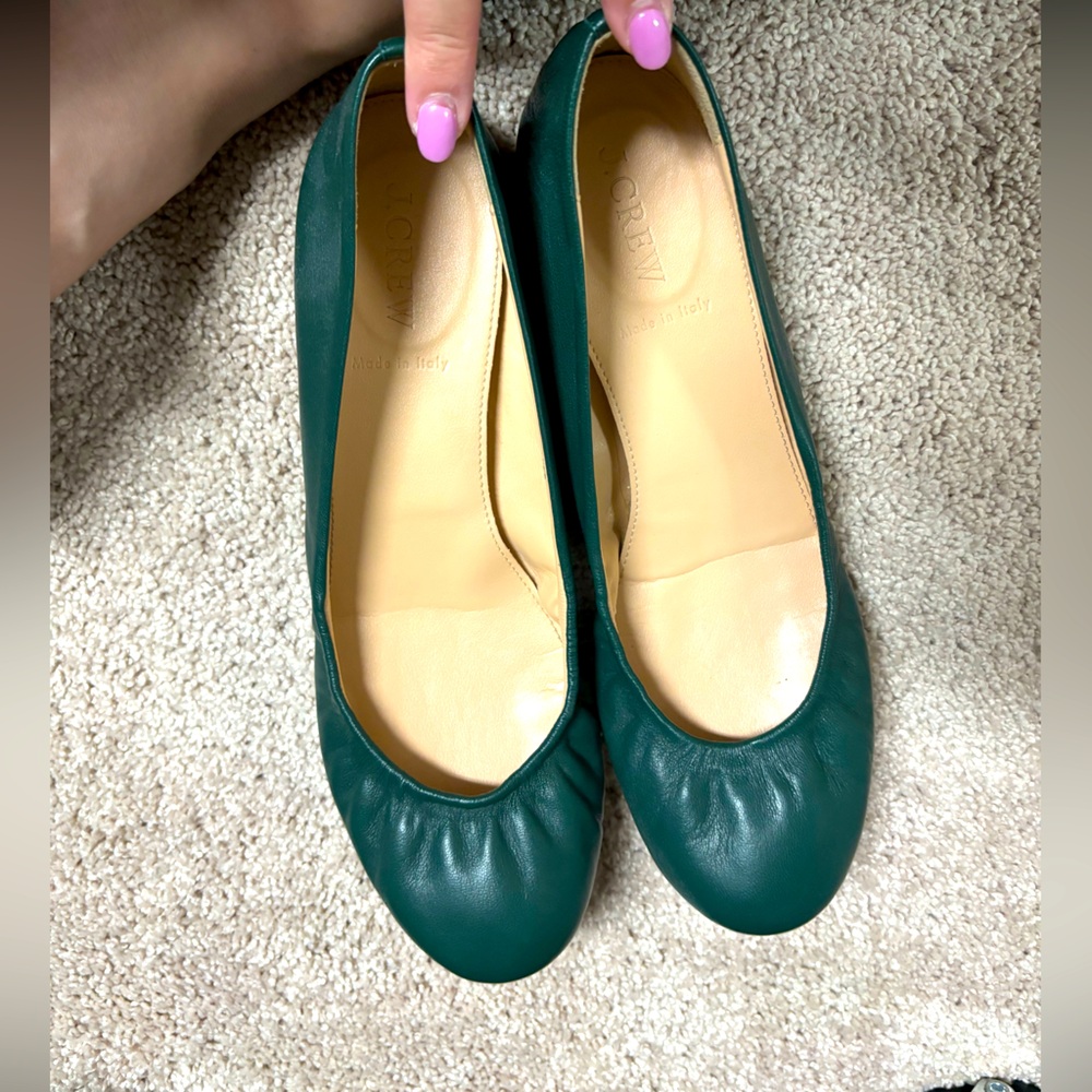 JCREW made in Italy leather women’s 8.5 ballet flats